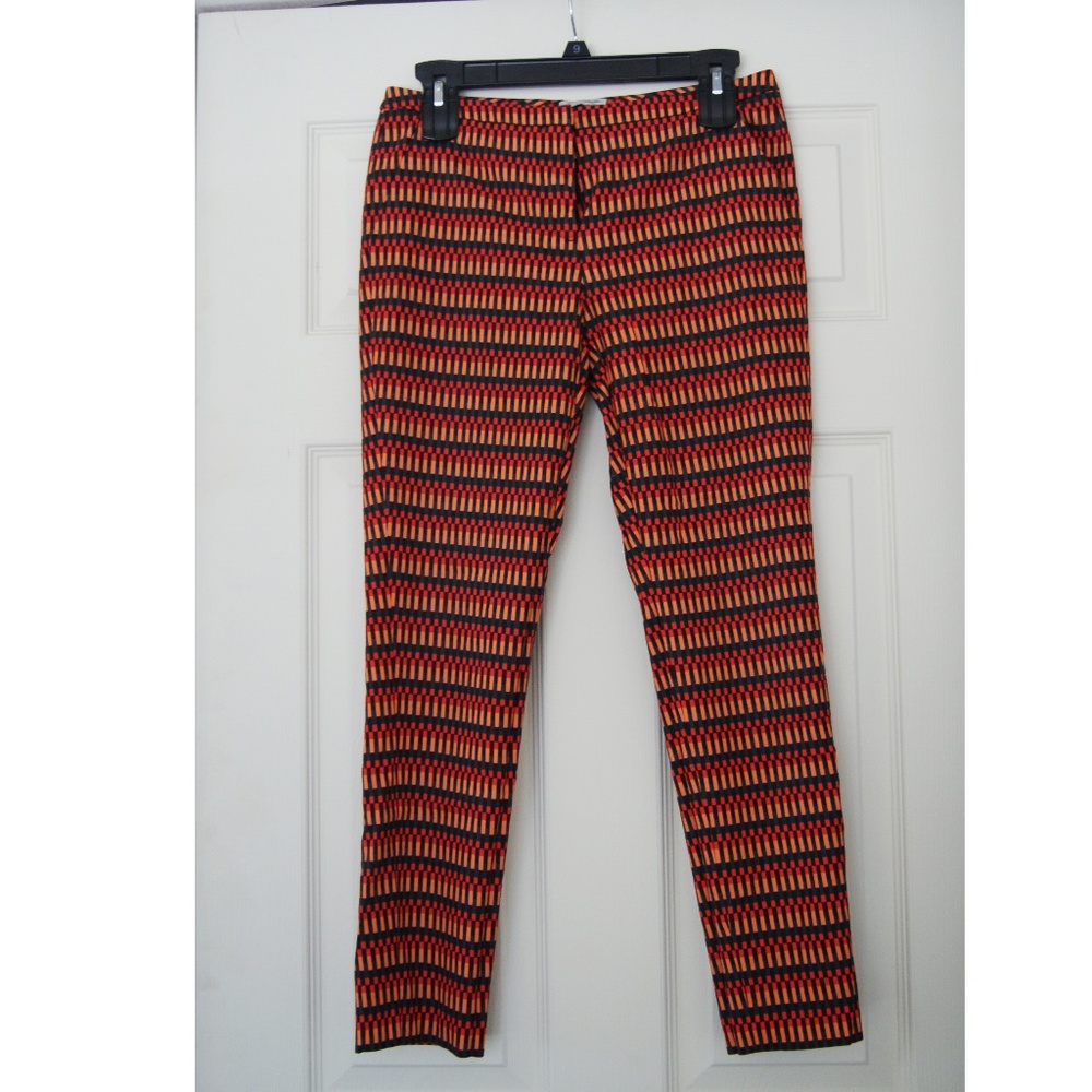 HALOGEN QUINN FIT ORANGE SKINNY PANTS SZ 2